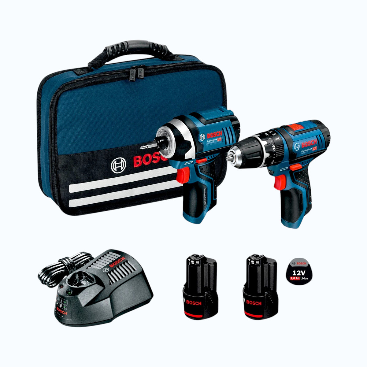 Bosch Cordless Drill & Impact Driver Compact 12V 0615990L1G