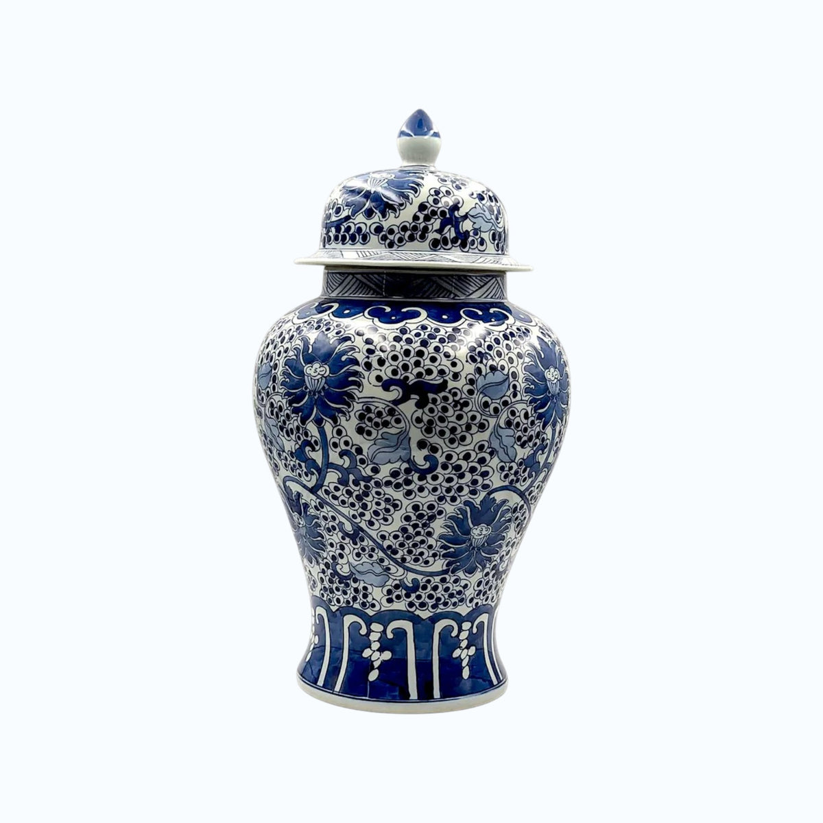 Fine Ceramic Lidded Ginger Jar Antique