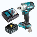 Makita 18V LXT impact wrench kit with charger and battery