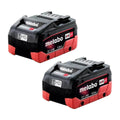 Metabo 18V LiHD 5.5Ah Battery Twin Pack with black and red casing