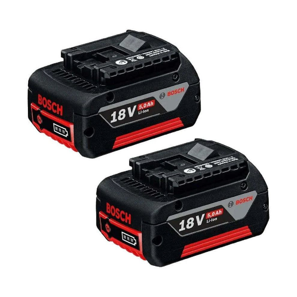 Bosch 18V 5.0Ah Li-Ion Battery Twin Pack 0615990M5J for cordless power tools