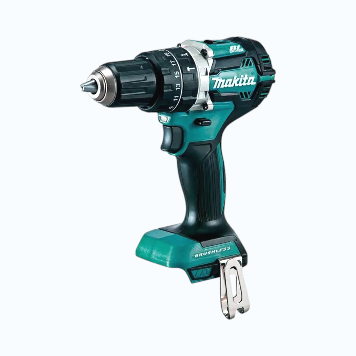 Makita 18V Brushless Combi Drill DHP484Z SKIN ONLY in teal and black