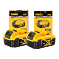 DEWALT 18V XR Li-Ion 5.0Ah Battery Twin Pack with packaging