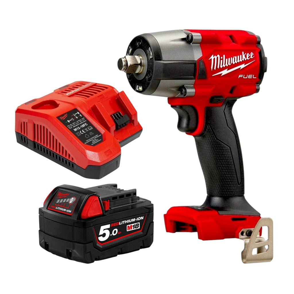 Milwaukee M18 FUEL 1/2 inch impact wrench with battery and charger kit