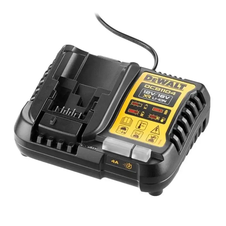 DeWalt multi-voltage charger close-up